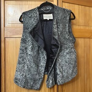 RACHEL Rachel Roy snow leopard vest - small
